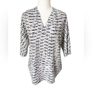 Zoa‎ New York Anthropologie Tunic V neck Blouse Small Oversized